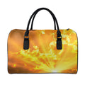 Sunrise Sky Print Leather Duffel Bag