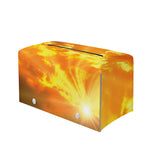 Sunrise Sky Print Leather Tissue Box Cover