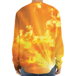 Sunrise Sky Print Long Sleeve Baseball Jersey