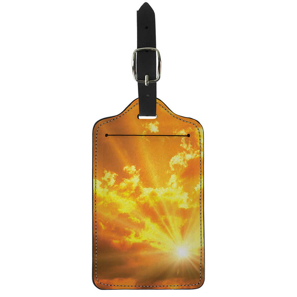 Sunrise Sky Print Luggage Tag