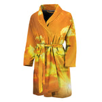 Sunrise Sky Print Men's Bathrobe