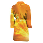 Sunrise Sky Print Men's Bathrobe