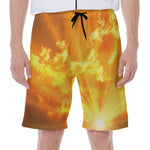 Sunrise Sky Print Men's Beach Shorts