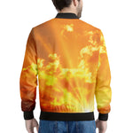 Sunrise Sky Print Men's Bomber Jacket