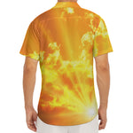 Sunrise Sky Print Men's Deep V-Neck Shirt