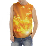 Sunrise Sky Print Men's Fitness Tank Top