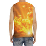 Sunrise Sky Print Men's Fitness Tank Top