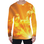 Sunrise Sky Print Men's Long Sleeve T-Shirt
