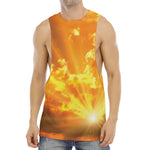 Sunrise Sky Print Men's Muscle Tank Top