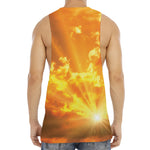 Sunrise Sky Print Men's Muscle Tank Top