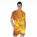 Sunrise Sky Print Men's Romper
