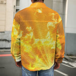 Sunrise Sky Print Men's Shirt Jacket