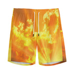 Sunrise Sky Print Men's Sports Shorts