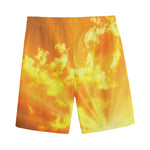 Sunrise Sky Print Men's Sports Shorts