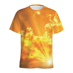 Sunrise Sky Print Men's Sports T-Shirt