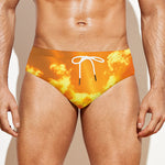 Sunrise Sky Print Men's Swim Briefs