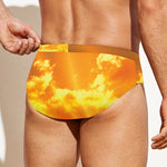 Sunrise Sky Print Men's Swim Briefs