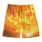 Sunrise Sky Print Men's Swim Trunks
