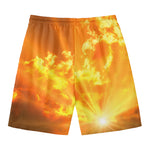 Sunrise Sky Print Men's Swim Trunks