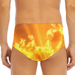 Sunrise Sky Print Men's Triangle Swim Briefs