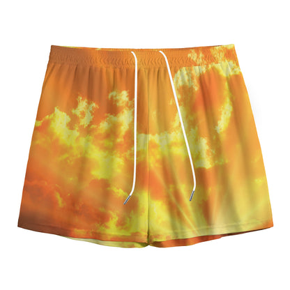 Sunrise Sky Print Mesh Shorts
