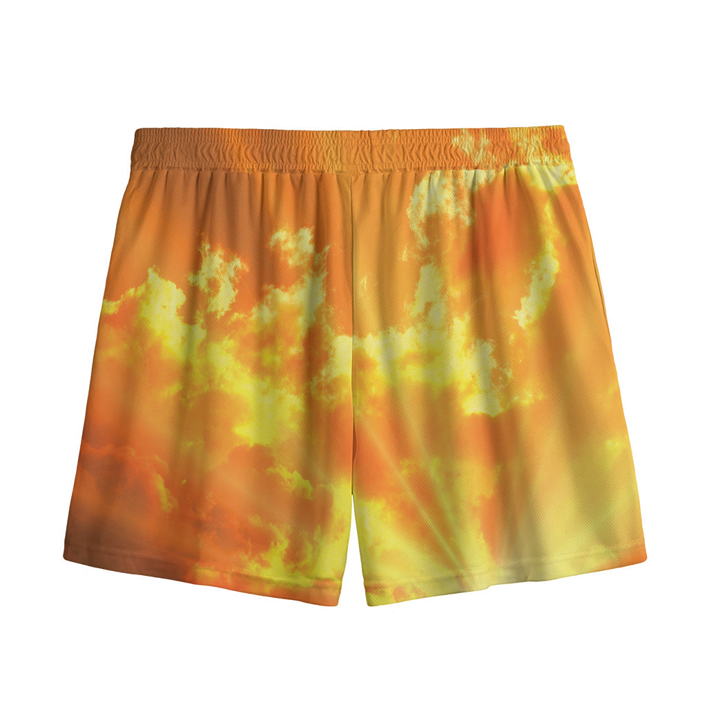Sunrise Sky Print Mesh Shorts