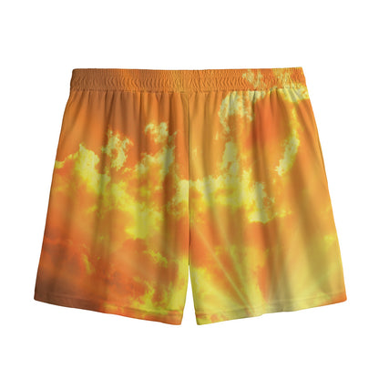 Sunrise Sky Print Mesh Shorts