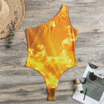 Sunrise Sky Print One Shoulder Bodysuit