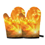 Sunrise Sky Print Oven Mitts