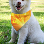 Sunrise Sky Print Over The Collar Dog Bandana