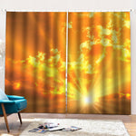 Sunrise Sky Print Pencil Pleat Curtains