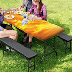 Sunrise Sky Print Picnic Table Cover