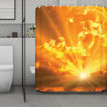 Sunrise Sky Print Polyester Shower Curtain