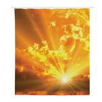 Sunrise Sky Print Polyester Shower Curtain