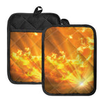 Sunrise Sky Print Pot Holders With Pocket
