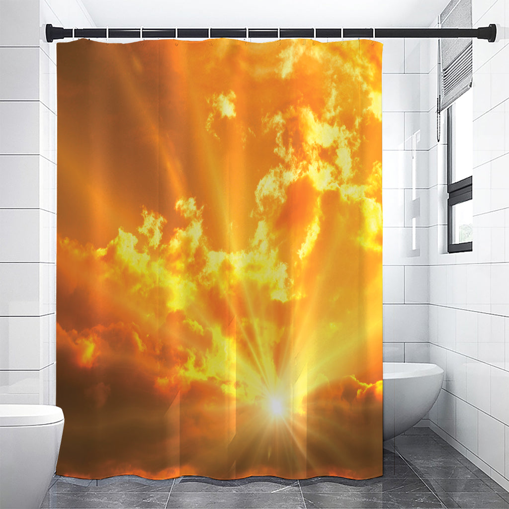 Sunrise Sky Print Premium Shower Curtain