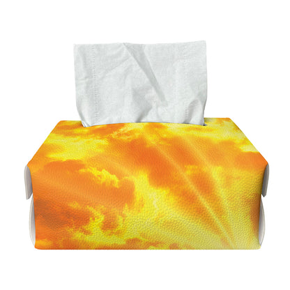 Sunrise Sky Print Rectangle Tissue Box Cover