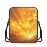 Sunrise Sky Print Rectangular Crossbody Bag