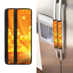 Sunrise Sky Print Refrigerator Handle Covers