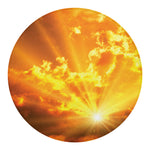 Sunrise Sky Print Round Blanket