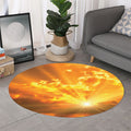 Sunrise Sky Print Round Rug