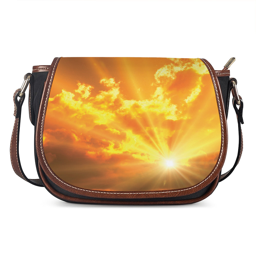 Sunrise Sky Print Saddle Bag