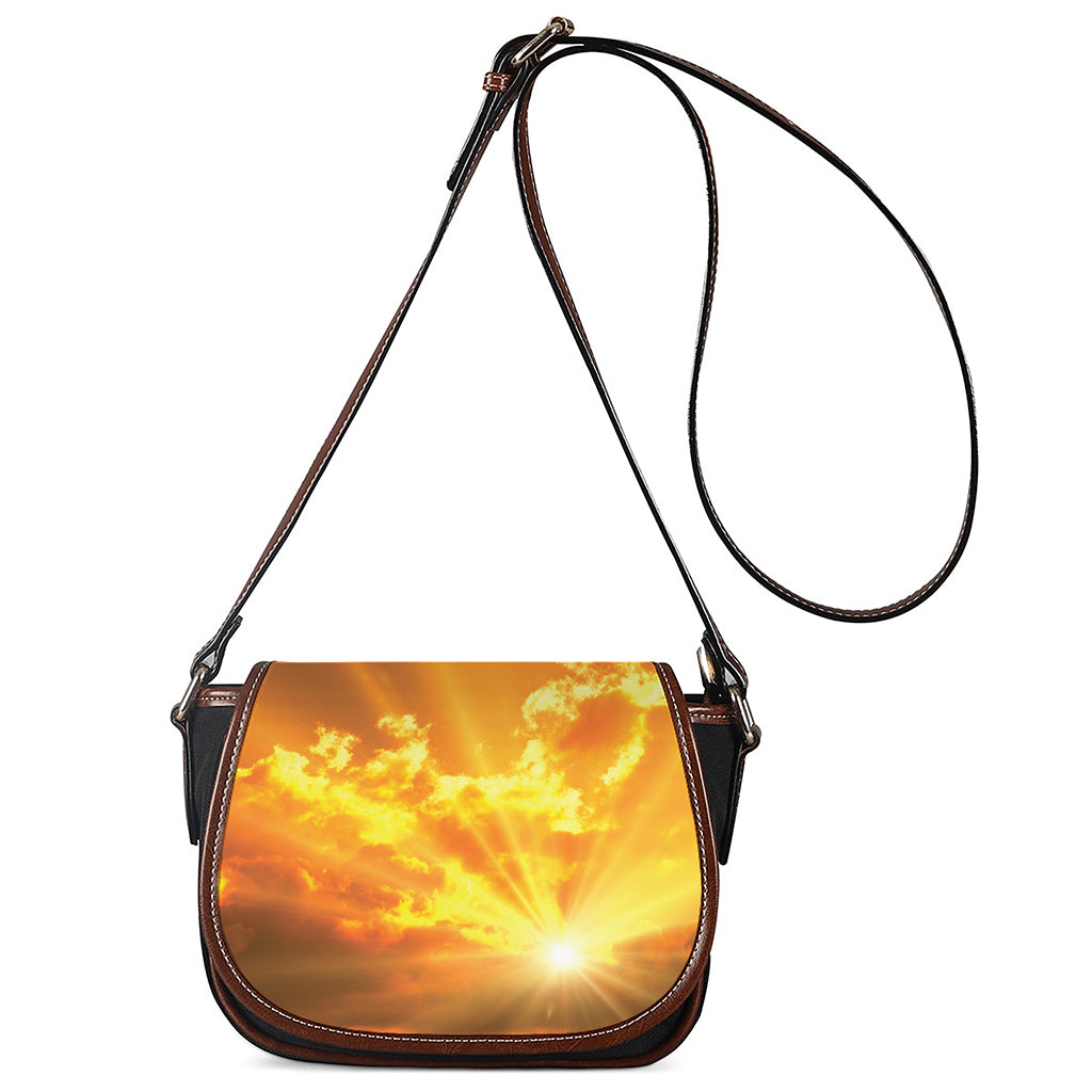 Sunrise Sky Print Saddle Bag