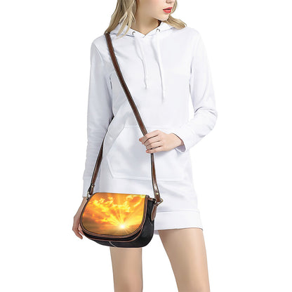 Sunrise Sky Print Saddle Bag