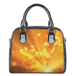 Sunrise Sky Print Shoulder Handbag