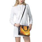 Sunrise Sky Print Shoulder Handbag