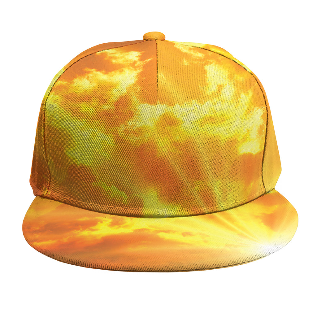 Sunrise Sky Print Snapback Cap