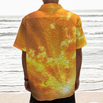 Sunrise Sky Print Textured Short Sleeve Shirt
