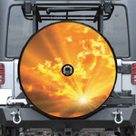 Sunrise Sky Print Tire Cover With Camera Hole
