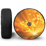 Sunrise Sky Print Tire Cover With Camera Hole